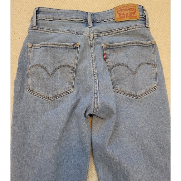 721 HIGH RISE SKINNY WOMEN'S JEANS light wash Size 25 - Picture 3 of 10